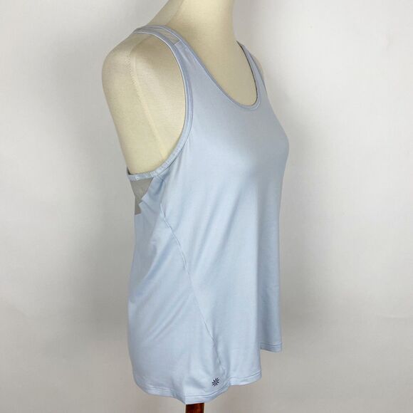 ATHLETA Gray Heat Chi Tank Top Mesh Back - Size XS - Picture 2 of 6